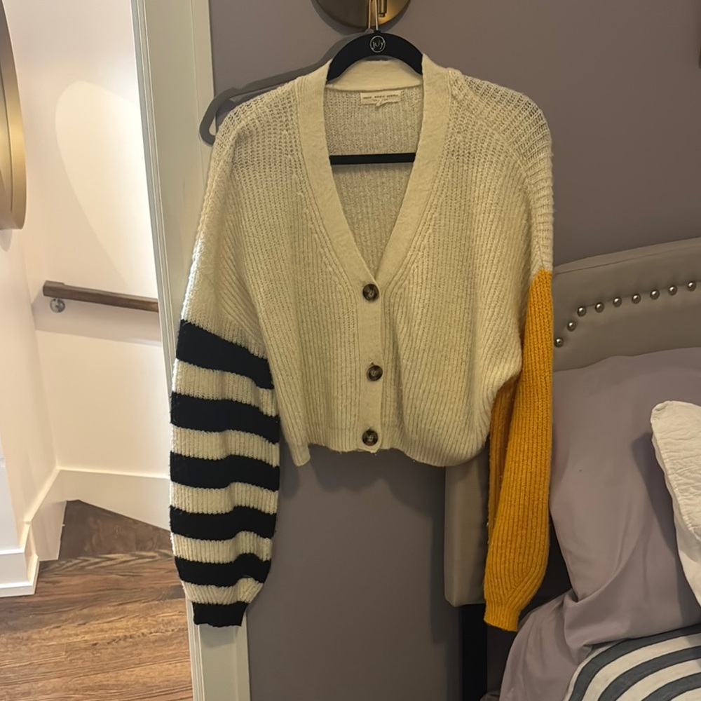 Colorblock Cardigan Sweater